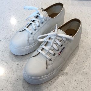 Superga 2790 Nappa Leather Flatform Sneakers